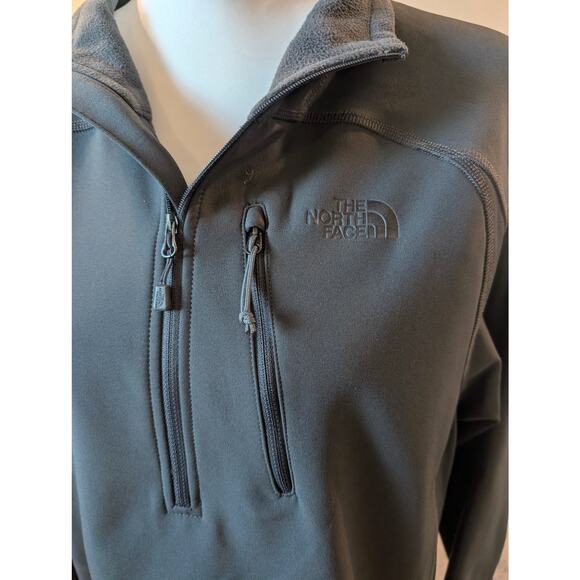 The North Face Men's Flashdry Jacket 3/4 zip Dark Gray Pullover Size Medium - Picture 2 of 7